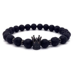 Men's Black Crown Bracelet