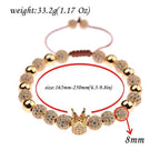 Men's Gold Crown Bracelet