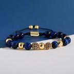 Men's Tiger Eyes Beads Bracelet